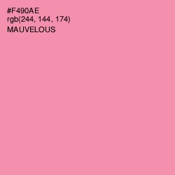 #F490AE - Mauvelous Color Image