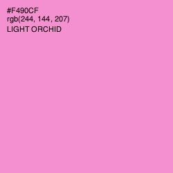 #F490CF - Light Orchid Color Image