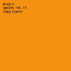 #F49111 - Tree Poppy Color Image