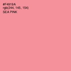 #F4919A - Sea Pink Color Image