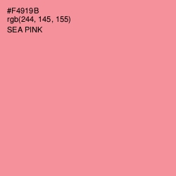 #F4919B - Sea Pink Color Image