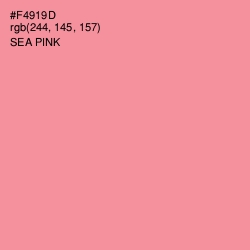 #F4919D - Sea Pink Color Image