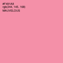 #F491A8 - Mauvelous Color Image