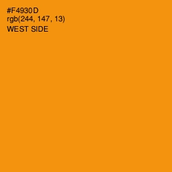#F4930D - West Side Color Image