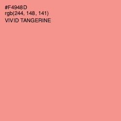 #F4948D - Vivid Tangerine Color Image