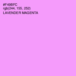 #F49BFC - Lavender Magenta Color Image
