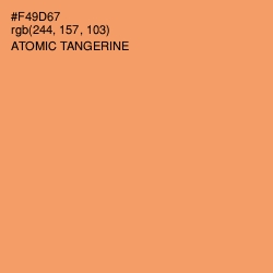 #F49D67 - Atomic Tangerine Color Image