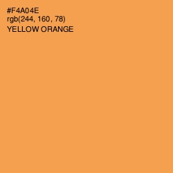 #F4A04E - Yellow Orange Color Image