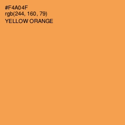 #F4A04F - Yellow Orange Color Image