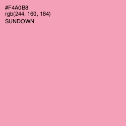 #F4A0B8 - Sundown Color Image