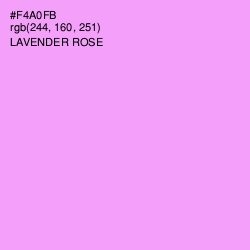 #F4A0FB - Lavender Rose Color Image