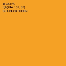 #F4A125 - Sea Buckthorn Color Image