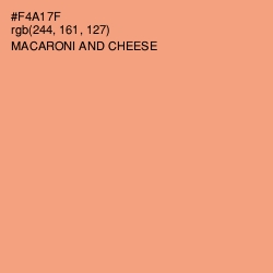 #F4A17F - Macaroni and Cheese Color Image