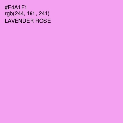 #F4A1F1 - Lavender Rose Color Image