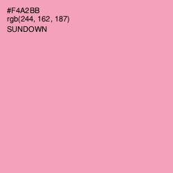 #F4A2BB - Sundown Color Image