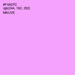 #F4A2FC - Mauve Color Image