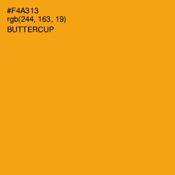 #F4A313 - Buttercup Color Image