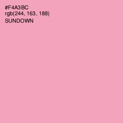 #F4A3BC - Sundown Color Image