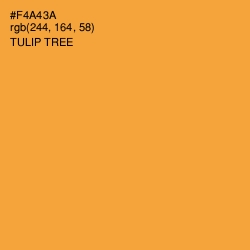 #F4A43A - Tulip Tree Color Image