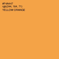 #F4A447 - Yellow Orange Color Image