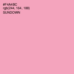 #F4A4BC - Sundown Color Image