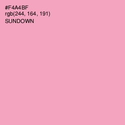 #F4A4BF - Sundown Color Image