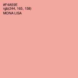#F4A59E - Mona Lisa Color Image