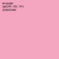 #F4A5BF - Sundown Color Image