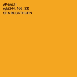 #F4A621 - Sea Buckthorn Color Image