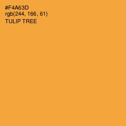 #F4A63D - Tulip Tree Color Image