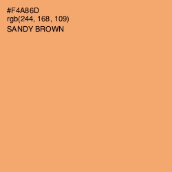 #F4A86D - Sandy brown Color Image