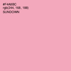 #F4A8BC - Sundown Color Image