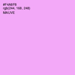 #F4A8F8 - Mauve Color Image