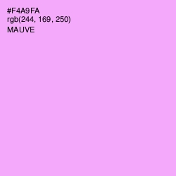 #F4A9FA - Mauve Color Image