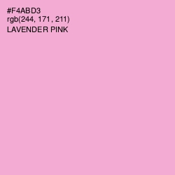 #F4ABD3 - Lavender Pink Color Image