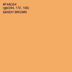 #F4AC64 - Sandy brown Color Image