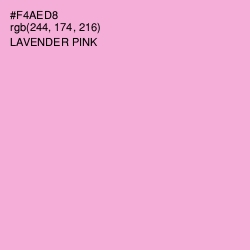 #F4AED8 - Lavender Pink Color Image
