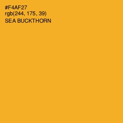#F4AF27 - Sea Buckthorn Color Image