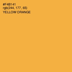 #F4B141 - Yellow Orange Color Image