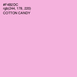 #F4B2DC - Cotton Candy Color Image