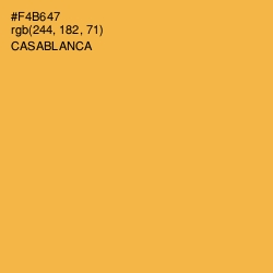 #F4B647 - Casablanca Color Image