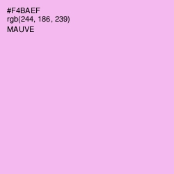 #F4BAEF - Mauve Color Image