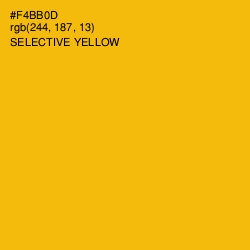 #F4BB0D - Selective Yellow Color Image