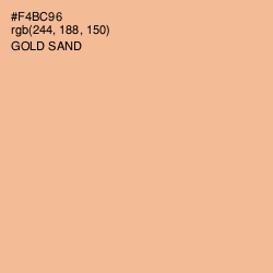 #F4BC96 - Gold Sand Color Image