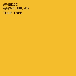 #F4BD2C - Tulip Tree Color Image