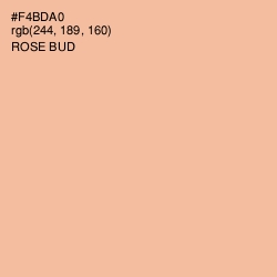 #F4BDA0 - Rose Bud Color Image