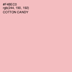 #F4BEC0 - Cotton Candy Color Image