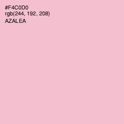 #F4C0D0 - Azalea Color Image