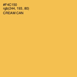 #F4C150 - Cream Can Color Image