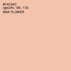 #F4C3AC - Wax Flower Color Image